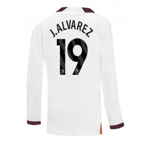 Maillot de foot Manchester City Julian Alvarez #19 Extérieur 2023-24 Manche Longue